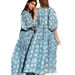 Women's Clothing Personality Literary Cotton Floral Fashion Print Dress_ecoleips.com