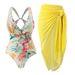 New One-piece Fashion Sexy Swimsuit For Women Slim Retro Print Explosive Swimsuit Set_ecoleips.com