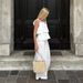 Women's Clothing Spring And Summer Cotton And Linen Sexy V Neck Flying Sleeves Backless Lace Up Top High Waist Loose Casual Trousers Suit Women_ecoleips.com
