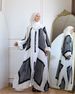 Women’s Clothing New Style Printed Long Skirt Printed Pleated Lantern Sleeves Loose Casual Robe Dress_ecoleips.com