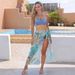 Women's Clothing Leopard Print Beach Wrap Dress For Women Chiffon Tie Dye Style Vacation Cover Up Summer For Formal & Casual For Women_ecoleips.com