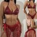 Women's Clothing Bikini Split Swimsuit Tassel Sequins Swimsuit Three-piece Swimsuit Bikini Spot_ecoleips.com