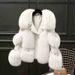 Women's Clothing fox fur quilted casual style fur coat loose high quality_ecoleips.com