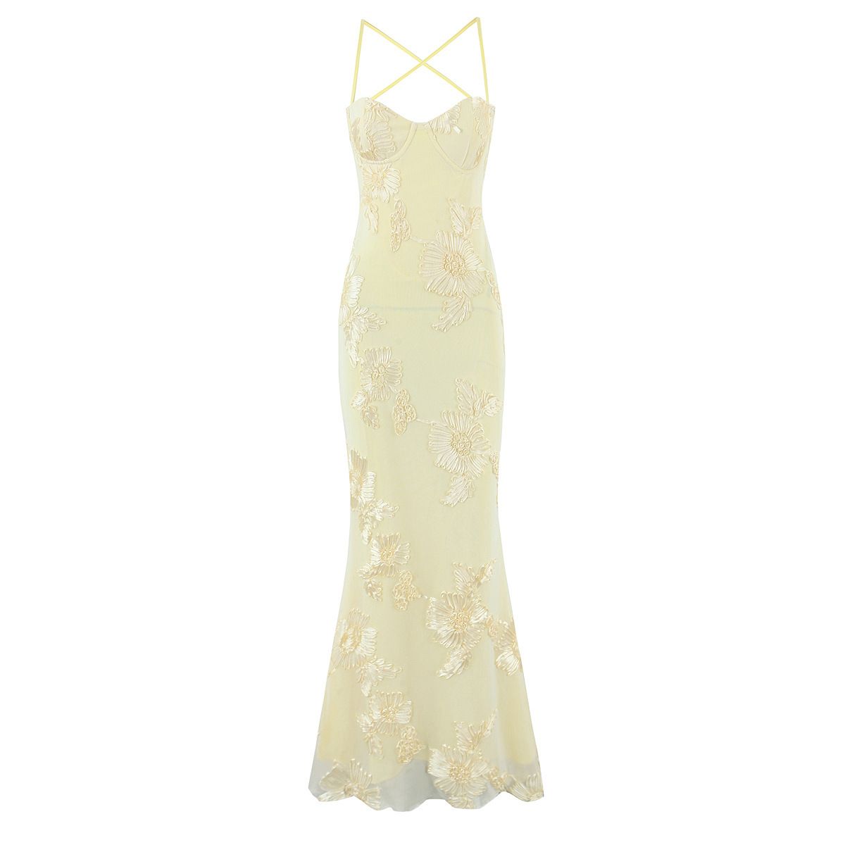 Women's Summer Floral Halter Dress Backless French Romantic Design Herringbone Steel Supported Thin Casual Dress for Ages 16-45_ecoleips.com
