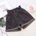 Women's Clothing Denim Shorts For Women In Summer Elastic Waist Straight Loose Slim All Match High Waist Curled A Line Wide Leg Hot Pants_ecoleips.com