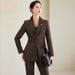 Elegant Women's Professional Suit Set – Tailored Blazer & Trousers, Minimalist Office Wear For Corporate & Business Women_ecoleips.com