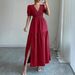 Women's Clothing Deep V High End Dress Women's Clothing Spring And Summer Skirt Fairy_ecoleips.com