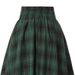 K High-waisted Plaid Full-skirt Fashion Women's Plaid Elastic Waist A-line Skirt_ecoleips.com