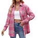 2025 New Autumn Winter Women's Casual Fashion Loose Plaid Shirt For Girls_ecoleips.com