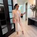 AL249 Women's Casual Two Piece Suits Set OL Office Wear Jackets And Trousers_ecoleips.com