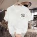 New Cotton Fashion Sense Printing Short-sleeved T-shirt Unisex Men Summer Tide Loose Hundred Tops_ecoleips.com