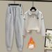Korean Style Women's Polo Collar Top & Relaxed Harem Pants Set - Casual Loungewear With Boho Flair_ecoleips.com