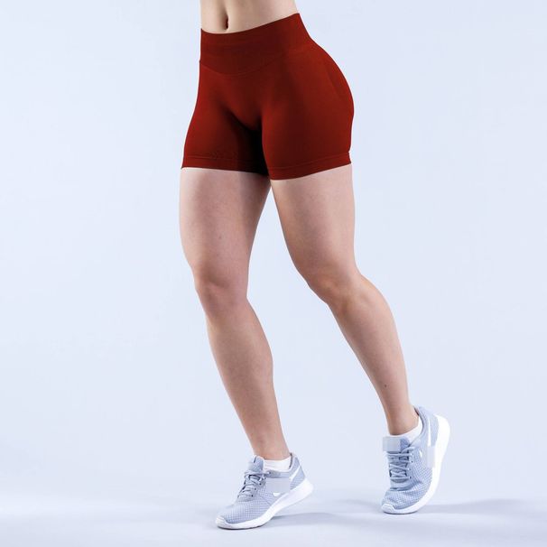 K European And American Style Sporty High-Waisted Seamless Shorts For Outdoor Fitness And Gym Wear_ecoleips.com