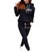 Cozy Fleece-Lined Hooded Sweatshirt Set With Milan Print - Winter Warm Pullover & Pants Outfit For Women (Letter Graphic, Multiple Colors)_ecoleips.com