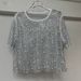 Glittering Star Embellished T-Shirt – Chic Short-Sleeve Top With Embroidered Rhinestones Day-To-Night Versatility_ecoleips.com