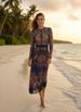 Russian-Inspired Long Sleeve One-Piece Swimsuit – UPF 50+ Sun Protection, Quick-Dry Polyester With Elegant Wrap Skirt (Modest & Stylish)_ecoleips.com