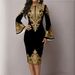 Women's Floral Print Bell Sleeve Midi Dress - Elegant Chiffon A-Line Dress For Party & Casual Wear_ecoleips.com