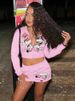 Women's Clothing Women's Fashion Positioning Printed Short Skirt Suit_ecoleips.com