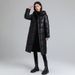 Unisex Oversized Hooded Long Puffer Coat With 3D Pattern - Thickened Winter Jacket For Men & Women (Black, Plus Size Available)_ecoleips.com