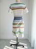 Bohemian Ethnic Style Short Sleeve Knitted Dress Hot Selling Spring Summer New Arrival Women's Clothing_ecoleips.com