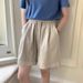 K Shorts, Women's Lace Up Retro Classic Elastic High Waisted Loose Casual Pants_ecoleips.com