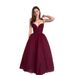 Women's Sexy Halter Backless Deep V Neck Dress European American Style Full Skirt Independent Website_ecoleips.com