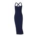 Niche Pure Desire Style Halter Neck French For Women 2025 New Model Backless Slim Fit Bodycon Dress Wholesale_ecoleips.com