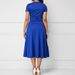 K Ladies' Elegant And Sexy Asymmetrical V-neck Women's High Waist Mid Length Dress Solid Color Evening Gown_ecoleips.com