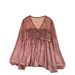 Women's Chiffon Blouse V Neck Tie Waist Lantern Sleeve Thin Mesh Shirt French Gentle Style 2025 Autumn New Selected Top_ecoleips.com