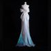 Women's Clothing New One Shoulder Sequin Fishtail Light Wedding Dress Engagement Dress Skirt_ecoleips.com