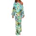 2023 Cross-Border European American Women's Fashion Autumn New Loose Printed Long-Sleeve Off-Shoulder Top And_ecoleips.com
