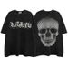 Independent Station Foreign Trade Washed Short Printed T-Shirt Summer Casual Couple Loose Half Sleeve Top_ecoleips.com