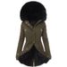 Women's Clothing Cotton Padded Jacket For Women, Long Cotton Padded Jacket, Women's Casual Hooded Coat, Fur Collar, Cotton Padded Jacket_ecoleips.com
