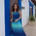 Women's Style Summer Beach Dress Color Blocking Gradient Design Backless Sexy Loose Fit With Suspender_ecoleips.com