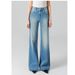 High-Waisted Supermodel Pants For Women Four-Way Stretch Loose Fit Slightly Flared Straight Leg Light Blue Denim Jeans Spring_ecoleips.com
