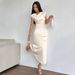 AD229 's New Comfortable Skin-friendly Women's Sleeveless High-fashion Top, Elegant And Classy Long Dress_ecoleips.com