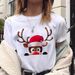European And American Cross-border Foreign Trade Women's Clothing Christmas-themed Round-neck Printed Short-sleeve_ecoleips.com
