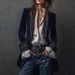 Women's Long Sleeved Velvet Jacket Solid Color Patchwork Lace_ecoleips.com