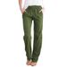 Suitable For All Seasons 2024 Spring Summer New Women's Solid Color Cotton Linen Drawstring Loose Casual Wide-leg Long Pants Women_ecoleips.com
