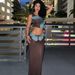 2025 Autumn New Style Asymmetrical Off-Shoulder Crop Top Personalized Printed Vest Elegant Slim Fit Bodycon Skirt Set_ecoleips.com