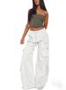 Retro High-Waisted Wide Leg Pants Women's Loose Fitting Casual Cargo Trousers With Pockets Spring/Autumn Regular Size_ecoleips.com