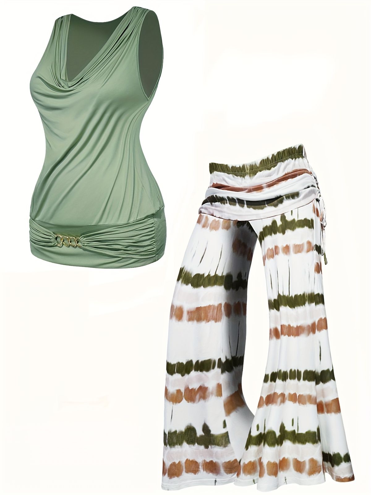 Plus Size Women's Fashion Casual Set_ecoleips.com