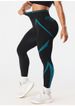 Women's Slim Fit Yoga Pants V Waist Color Block European American Style Peach Shaped Hips Long Sports Leggings For Outdoor Wear_ecoleips.com