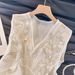 Women's Trendy Beaded V-Neck Sleeveless Top Chinese Style High-End Loose Vest Casual Elegant Fashion Summer Outerwear_ecoleips.com