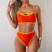 Women's Clothing New Swimsuit Female Sexy Backless Color Matching Split Swimsuit_ecoleips.com