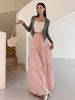 K Cake Skirt New Mid Length Skirt Loose Crotch Cover Large Swing Skirt Lazy Style Half Body Skirt For Women_ecoleips.com