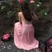 Elegant Women's Sleeveless Round Neck Dress Solid Color Backless Full Skirt Wholesale New Style F_ecoleips.com