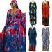 Women's Clothing Chiffon Plus Size Deep V Printed Elegant Long Dress_ecoleips.com
