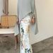 Women's Clothing Fashion Asymmetric Printed Skirt Set_ecoleips.com
