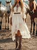 Bohemian Lace Maxi Dress – Vintage Floral Embroidery Bodycon Dress For Women (S-XL)_ecoleips.com